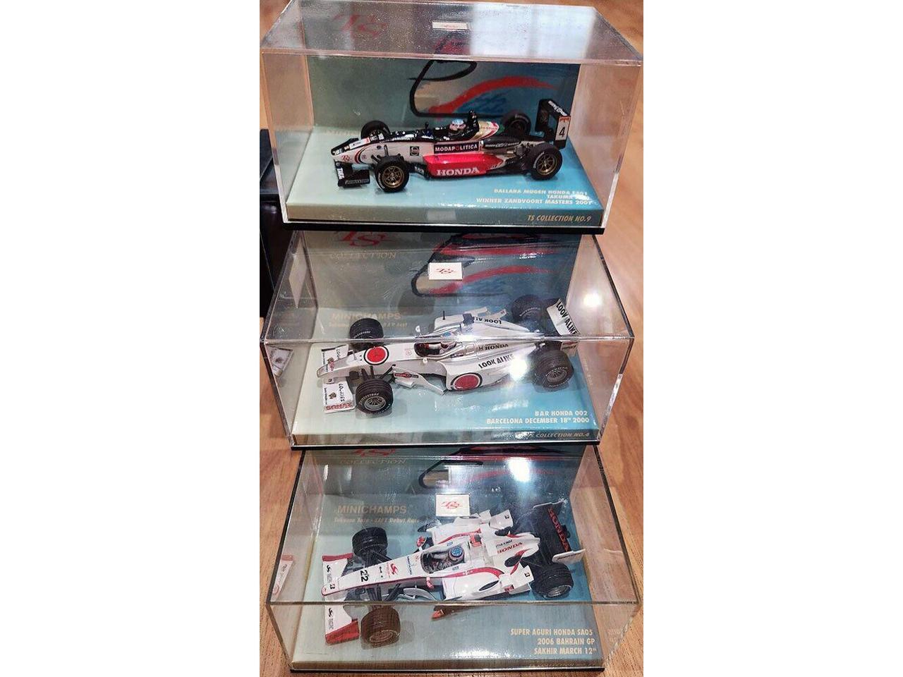 (3)MiniChamps 1/43 Honda F1 Takuma Sato Barcelona/Gp Bahrain/Zandvoort Model Car